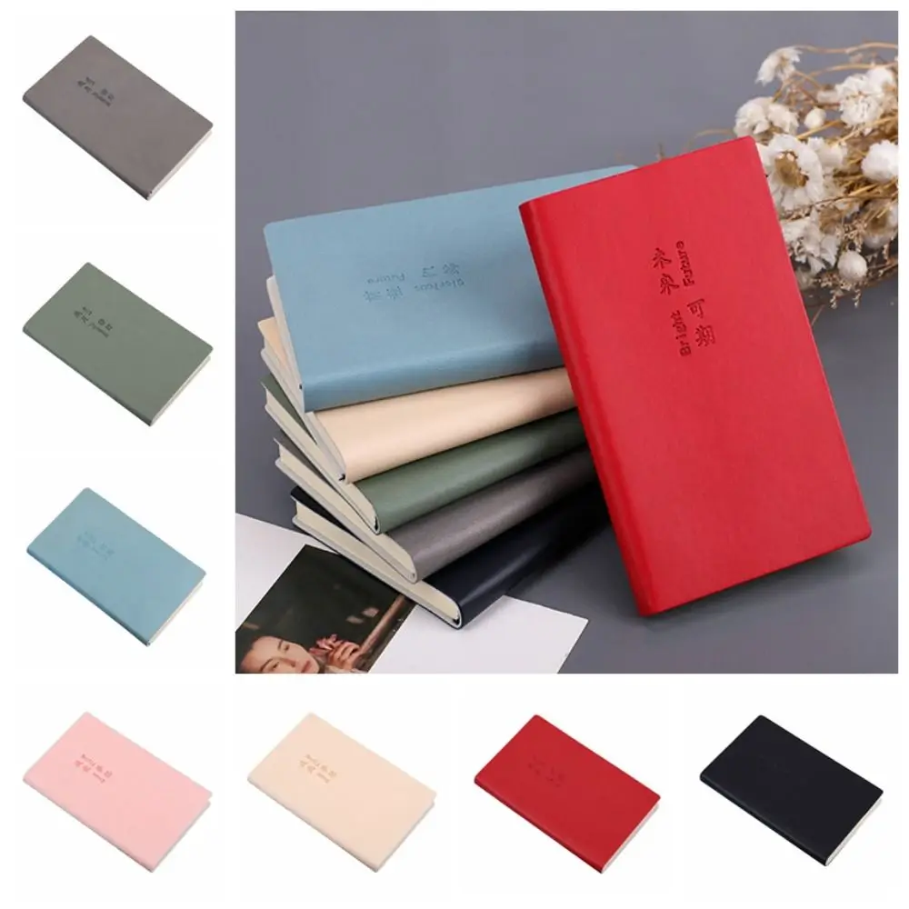 Simple Agenda Organizer A7 Mini Pocket Notebook จดบันทึกหนาธุรกิจ Notepad Word Book Memo Diary Planner เครื่องเขียน