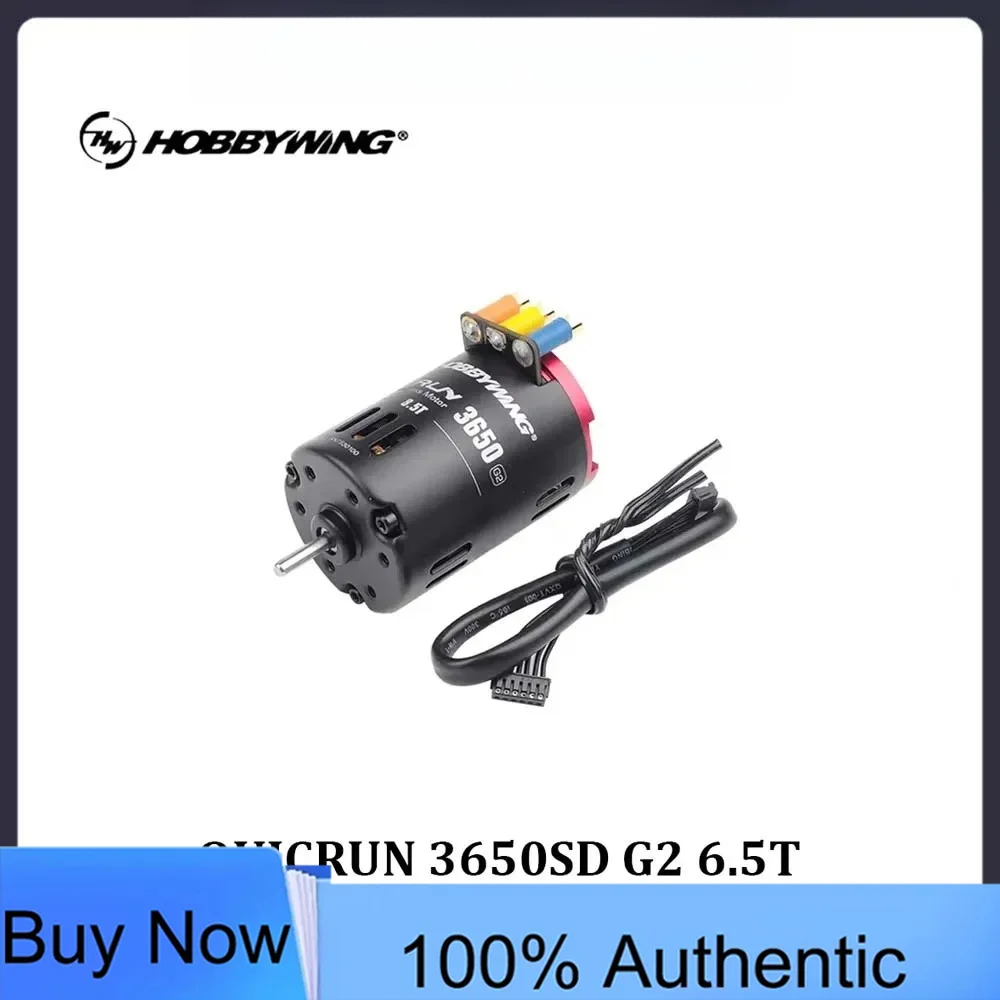 Hobbywing QuicRun 3650SD G2 Induction Brushless Motor and 60A/120A ESC suitable for 1/10 RC Remote-controlled Racing Cars