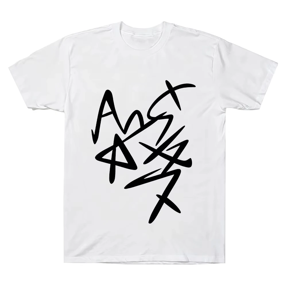 Alien Stage Till Merch T Shirt Y2k Top Letter Printed Short Sleeved Oversized Casual Streetwear Summer Men Women Beach T-Shirts
