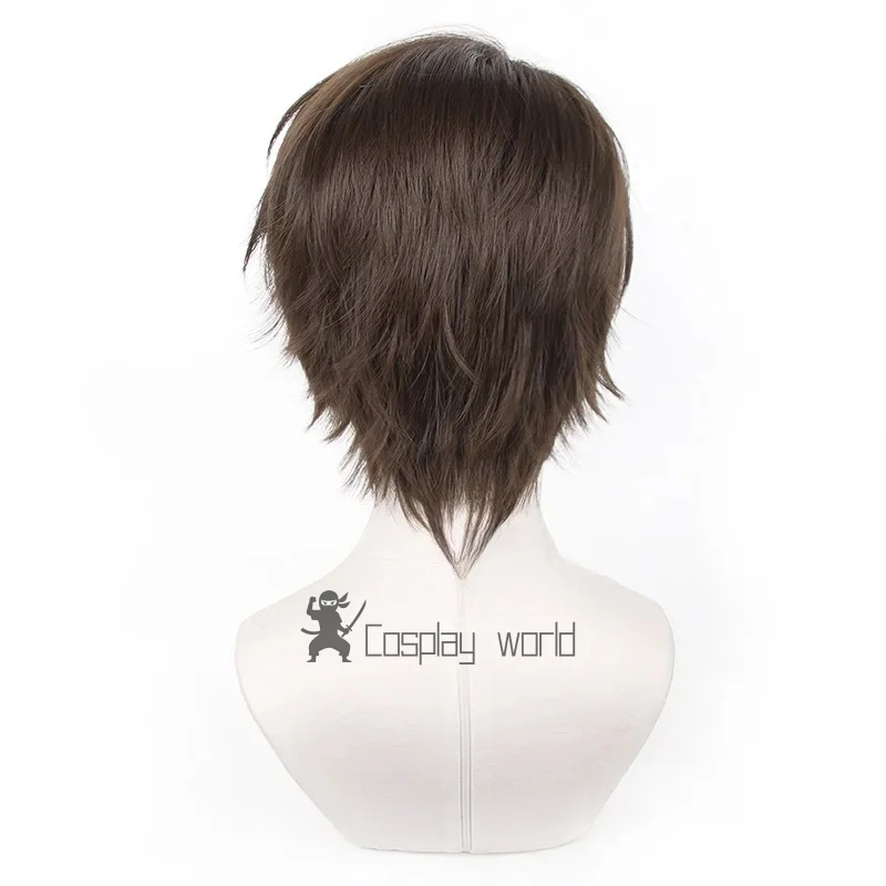 Parrucca Anime Yukimiya Kenyuu 30 cm corta blu serratura parrucche cosplay capelli sintetici parrucca festa di Halloween + berretto per parrucca