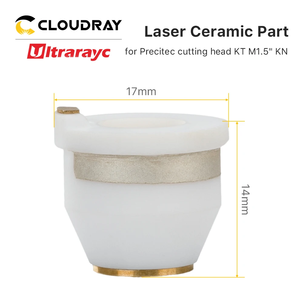 Ultrarayc 3d laser cerâmica kt m1.5ins kn peça cerâmica bico titular para precitec P0494-752-00001 d17 h14.3 m6