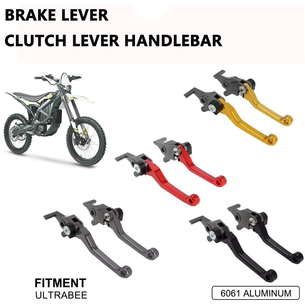 Motocross EIN Paar Bremshebel Kupplungshebel Lenker Für SURRON Surron Sur Ron Ultrabee Ultra Bee Aluminium Motorrad Zubehör