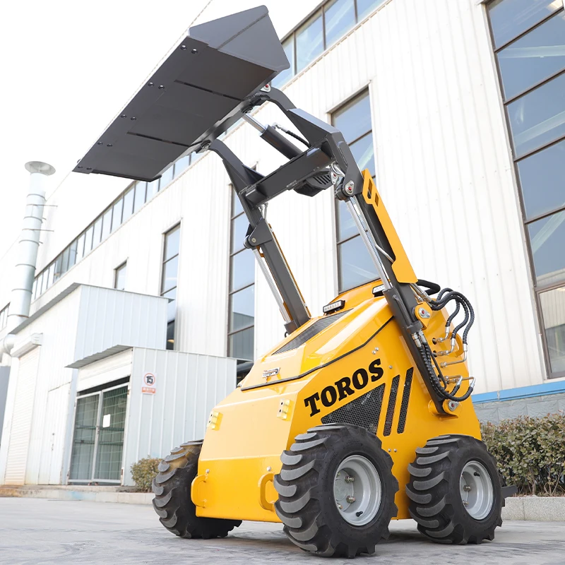 TOROS عجلة صغيرة انزلاقية التوجيه Laoder بالجملة تخصيص جرافة انزلاقية صغيرة الصينية عالية الجودة Minicargador للتخصيص