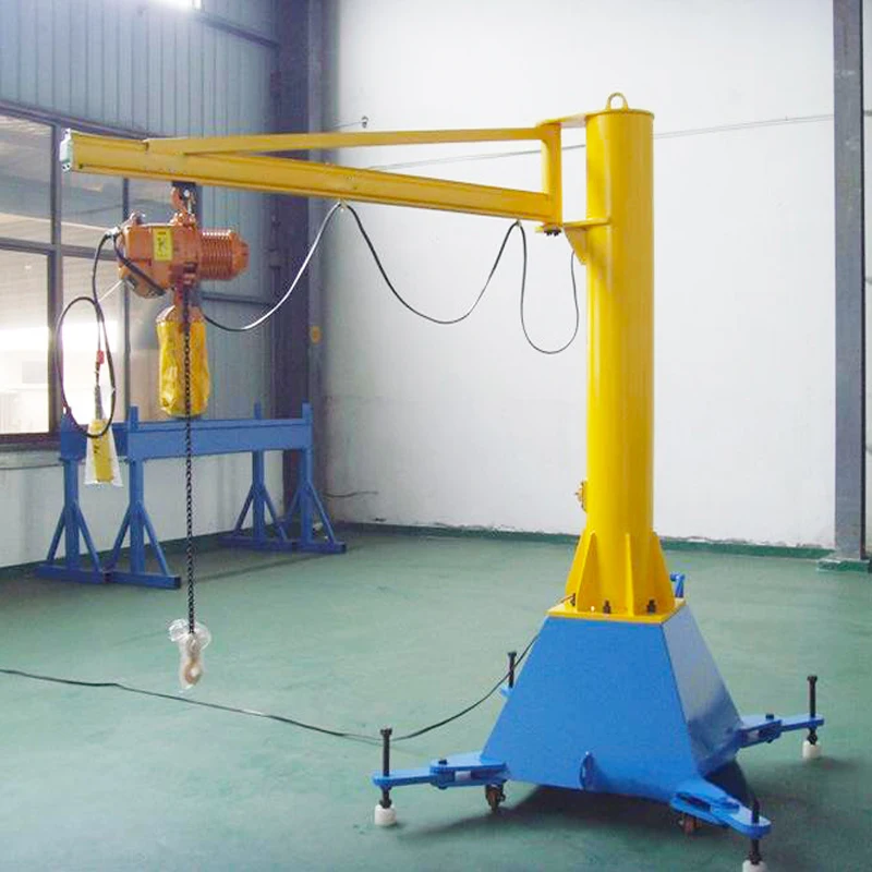High Quality 3 Ton Cantilever Column Crane, Portable, 270 360 Degree Rotating Jib Crane