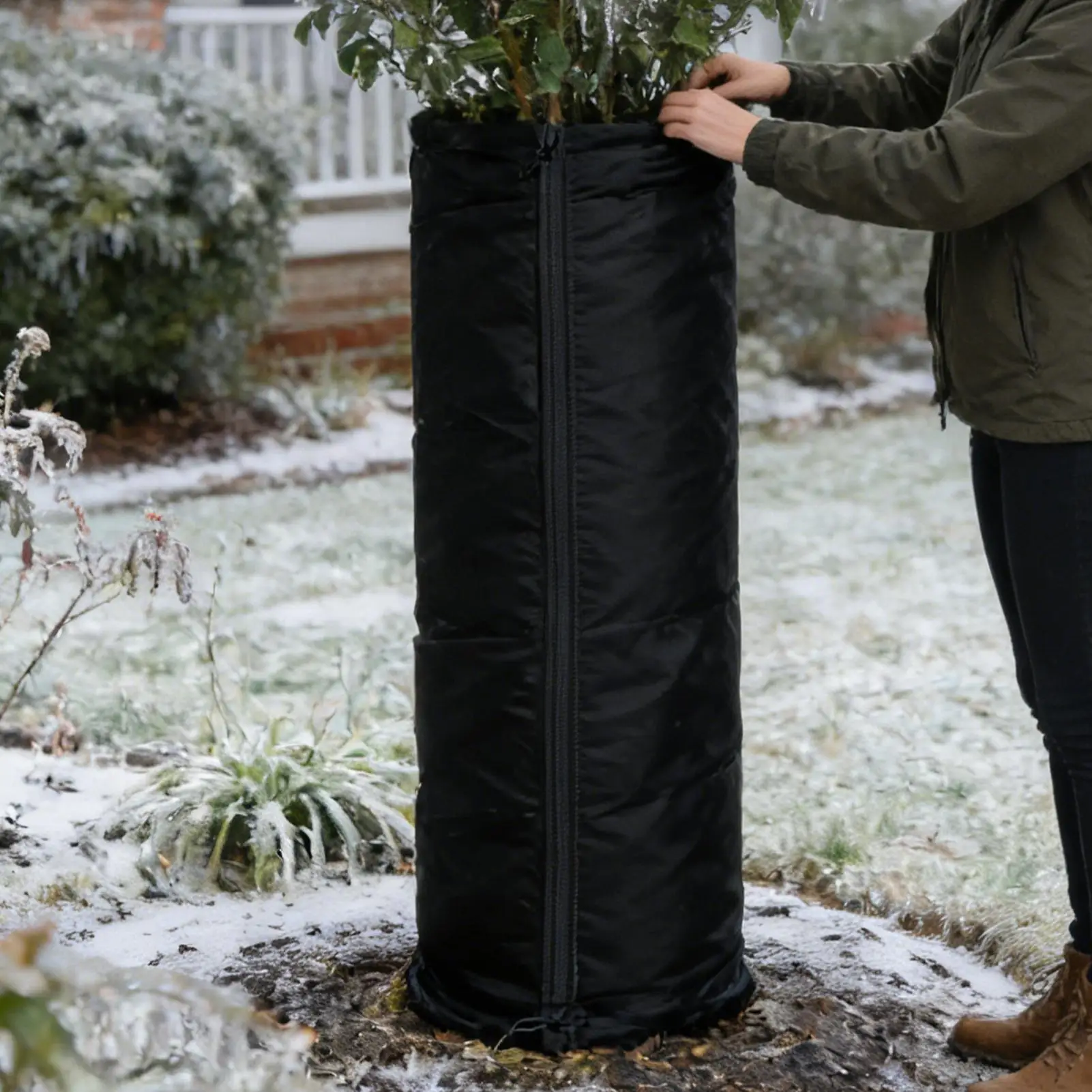 

Защитная защита для ствола дерева, изолированная защита от холода, защитные чехлы для защиты уличных растений от мороза на зиму, холодную погоду, мороз