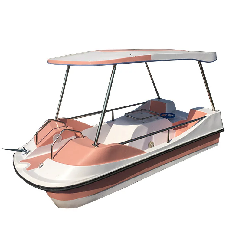Aqua Pedal Water Bike Boat with Fiberglass Rocket Model Pedal Boat with 2 Seats for Sale