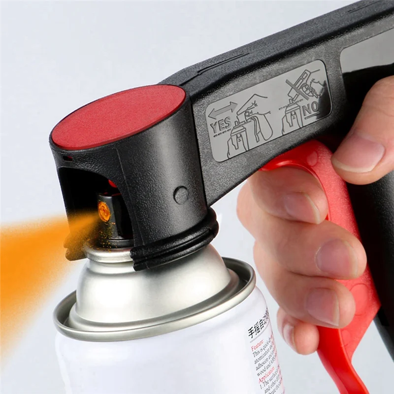 BHTS-Polishing Paint Sprays Adaptor Instant Aerosol Trigger Handle With Full Grip Lock Universal Fit Cars Maintenance Tool