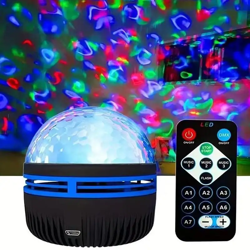 1pc LED Northern Lights Projection Lamp,Aurora Borealis Effect,Remote Control,USB Powered,Color-Changing Light,For Bedroom Decor