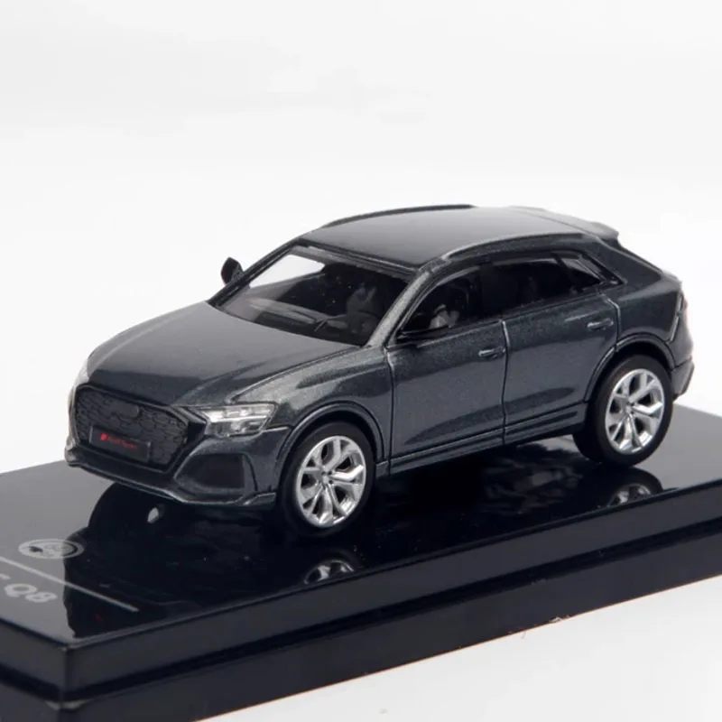 Paragon 1/64 Scale Audi RS Q8 Nardo Grey Alloy Simulation Car Model Static Collectible Toy Holiday Gift