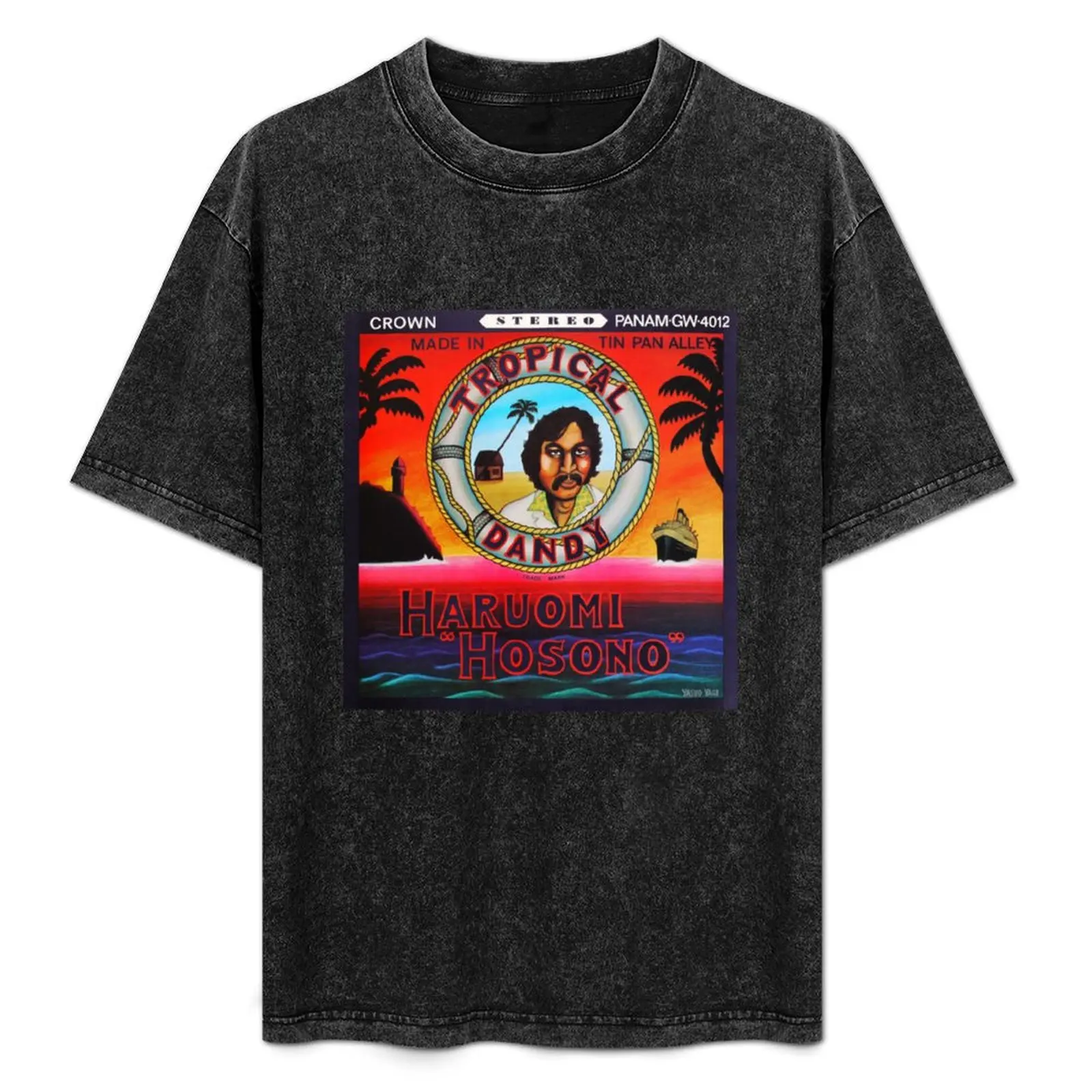 Haruomi Hosono - tropical dandy (1975) T-Shirt Fashion Casual Short Sleeve Top