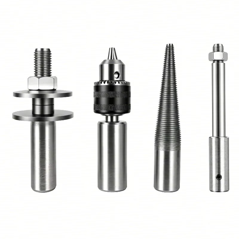 Desktop polishing machine connecting rod accessories chuck fangs splint thread shaft connecting shaft