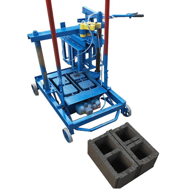

DAEN Mobile Manual Press Brick Making Machine Popular Hollow High Capacity Concrete Block Making