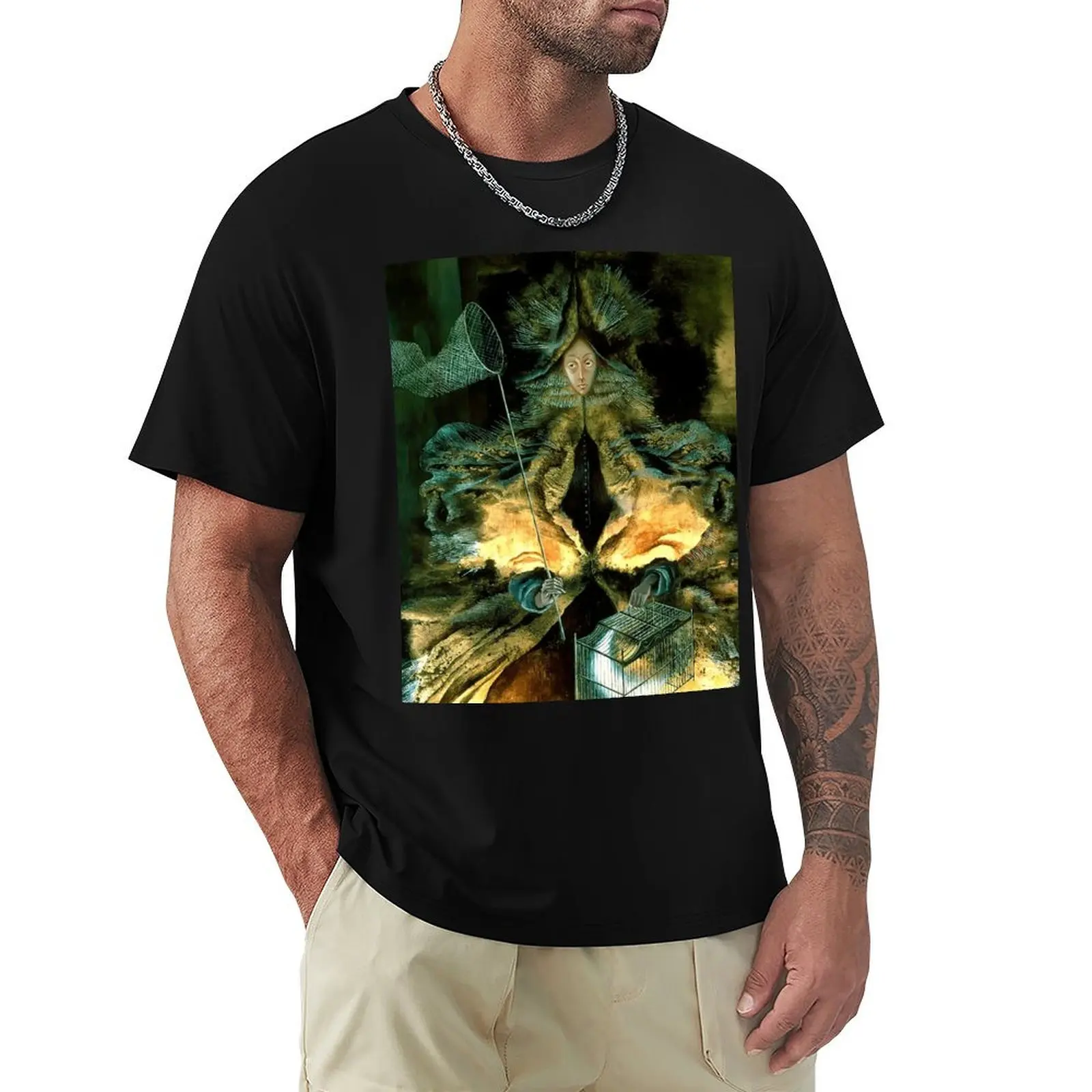 Star Catcher (Star Huntress), by Remedios Varo T-Shirt Work Daily Short Sleeve Top