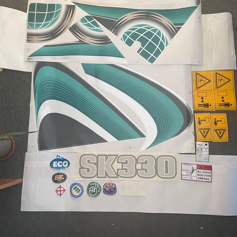 ملصقات الجسم بالكامل لـ Kobelco SK-10 Super10 ملصق حفارة لكامل الجسم ملصق عرض ملصق مزخرف