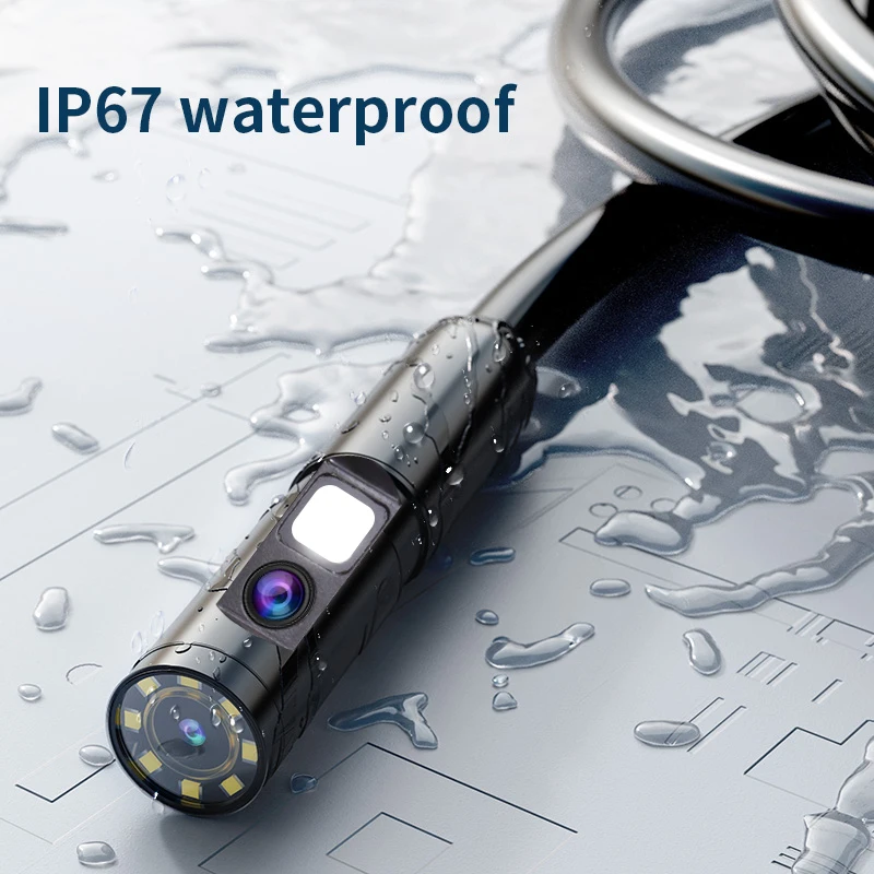 KERUI 8mm WiFi Endoscope with Dual/Single Lens 1080P Industrial Borescope Pipe Snake Mini Endoscopic for iOS Android Phone