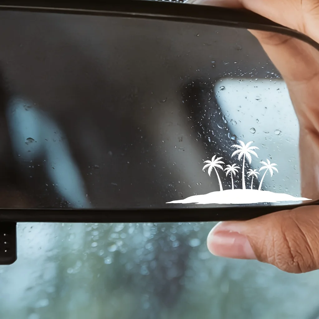 Tropical Palm Tree Stickers Monochrome Waterproof Vinyl Decals for Vehicle Phone Case Decor view 5