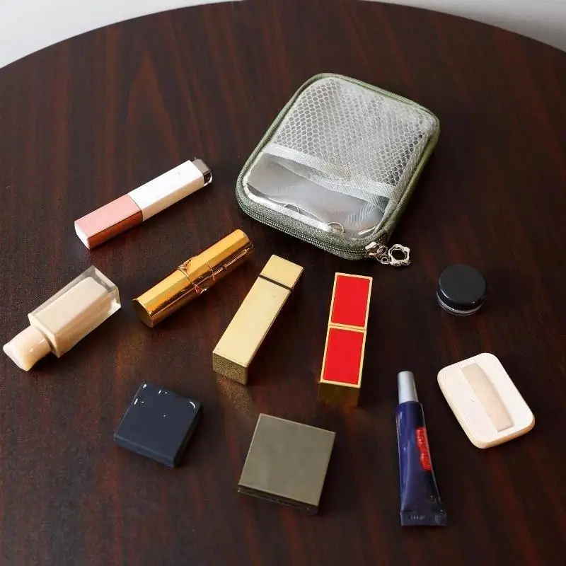 Storage Bag PVC Clear Desktop Waterproof Large Capacity Multi-Functional Hard Shell Organizer For Cosmetics Desk Supplies