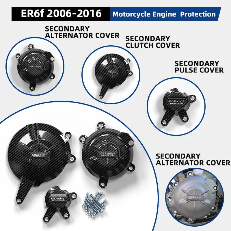 

Аксессуары для мотоциклов GBRacing, защитный чехол для крышки двигателя для Kawasaki ER6N/ER6F/VERSYS650 (2006-2016 гг.)