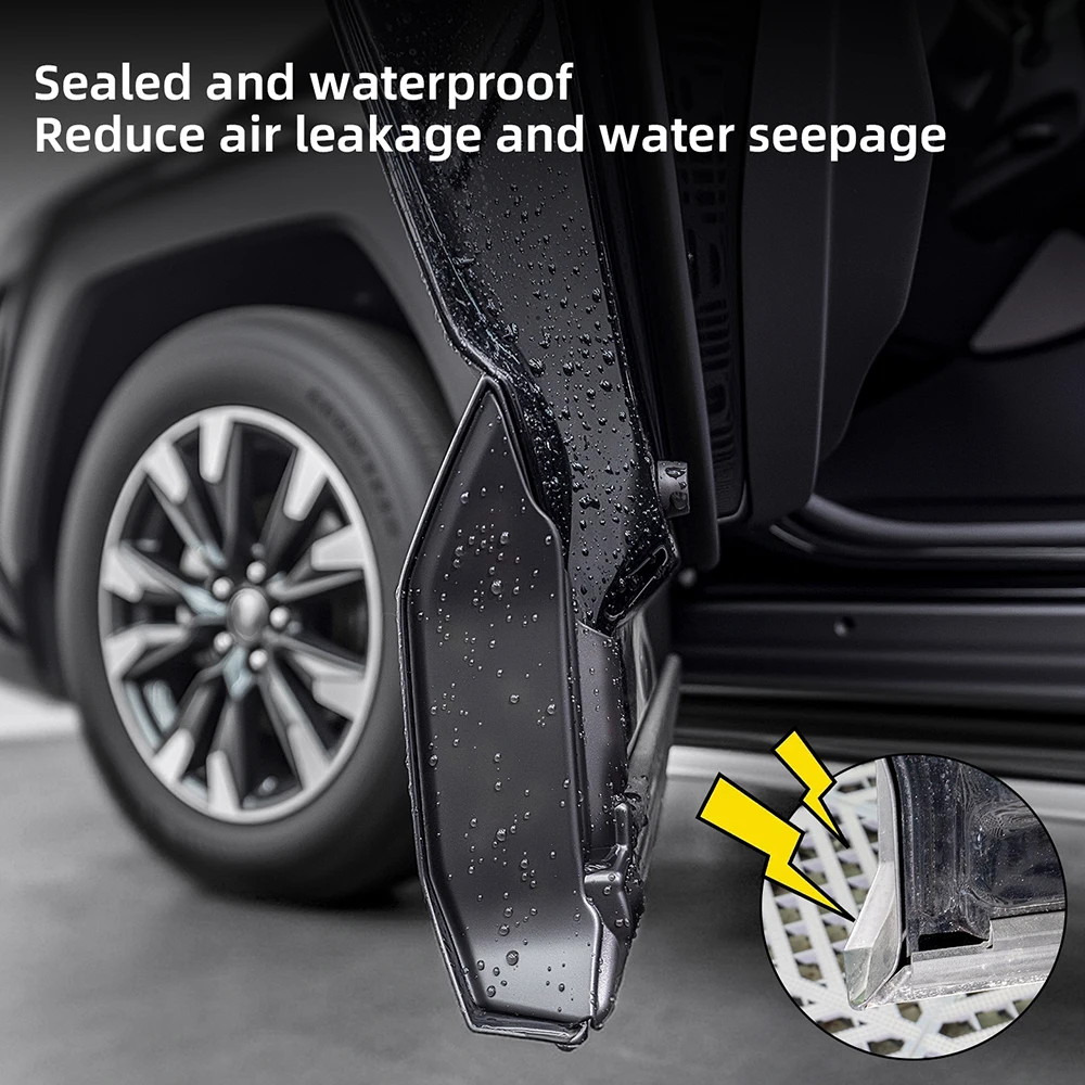 For Toyota RAV4  2026-2028 Front Door Corner Seal Cover ABS Black Protector Trim Guard 2PCS Car Exterior Accessories Plus view 5