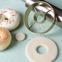 Round Stainless Steel Donut Special Cutting Mold for Household Baking Mousse Ring Underwire Cookie Pressing Film