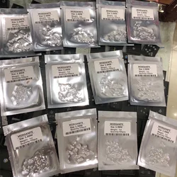 Moissanite StoneD VVS1 Loose White Moissanite 0.7MM-3MM 0.5CT Small Melee Round Pass Diamond Tester Positive For Jewelry Making