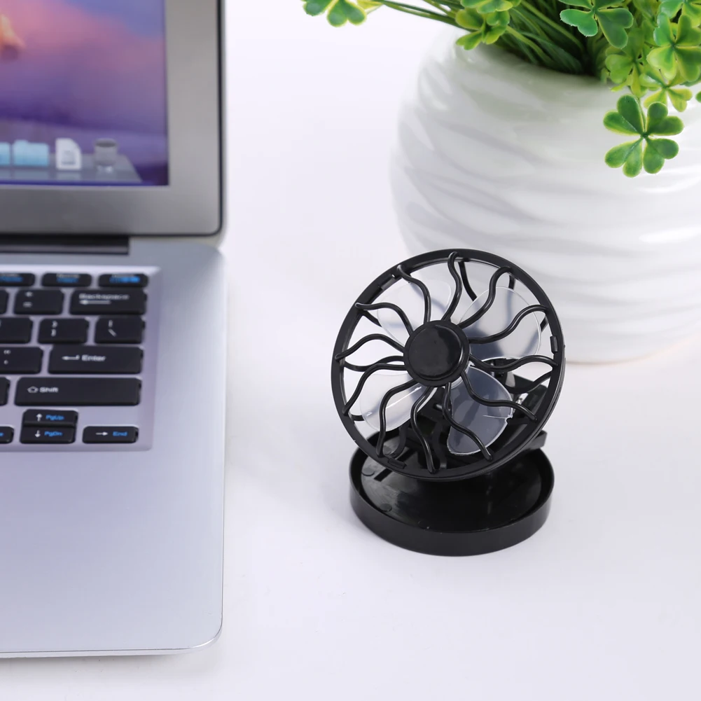 Solar Powered Cooling Fan Clip-On Mini Solar Ventilator Beach Outdoors Cooling Fan Clip-On Ventilator Home Appliances