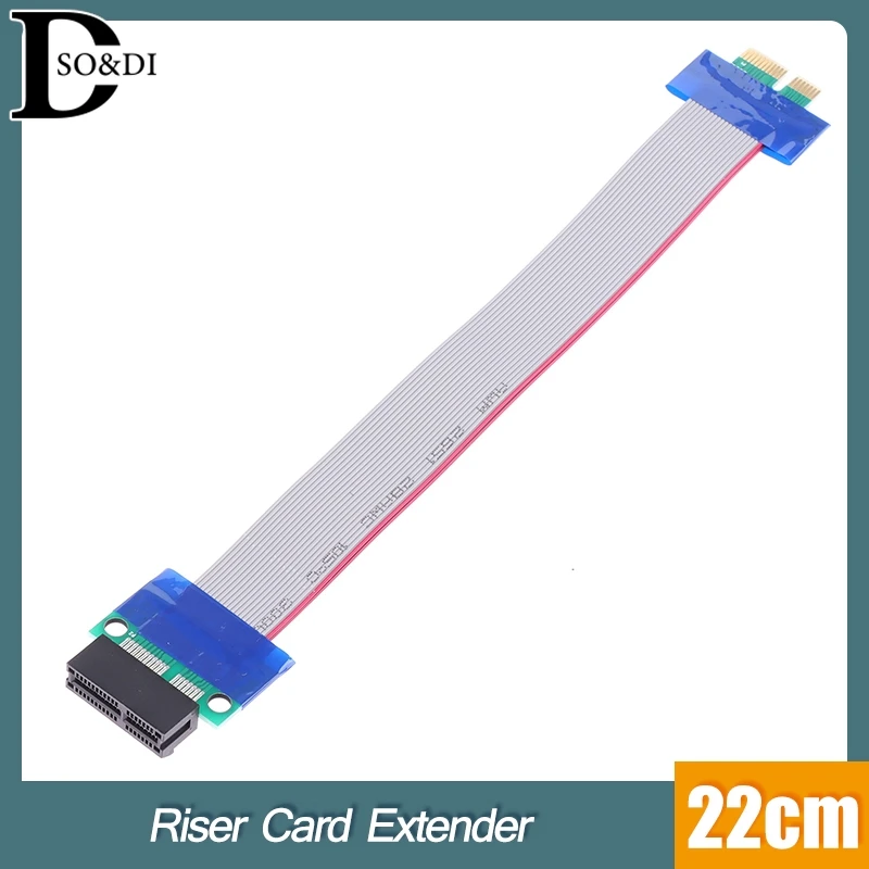 1Pcs High Quality PCI Expres X1 PCI E Riser Card Extender Extension Ribbon Flexible Relocate Ribbon PCIE Extension Cable Adapter