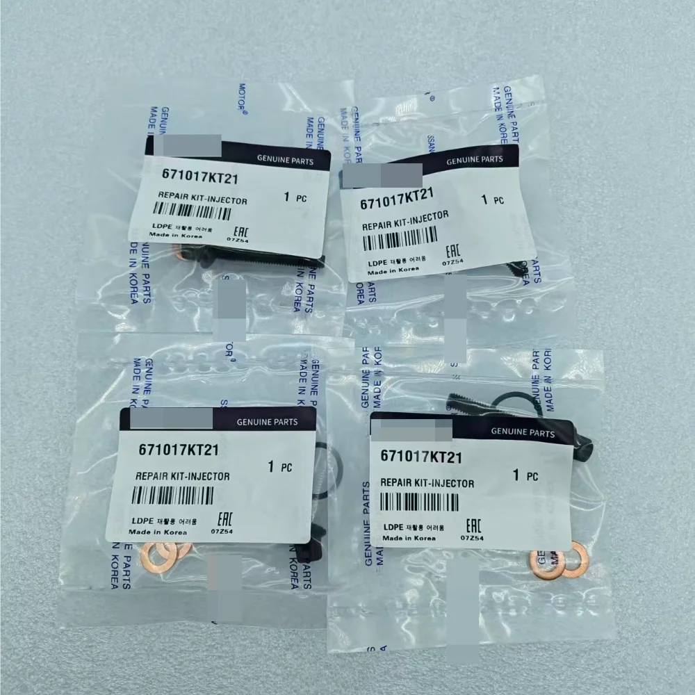 Kit de reparo de injetor de 4 peças para Ssangyong Actyon Korando C Rexton Rodius/stavic 671017KT21