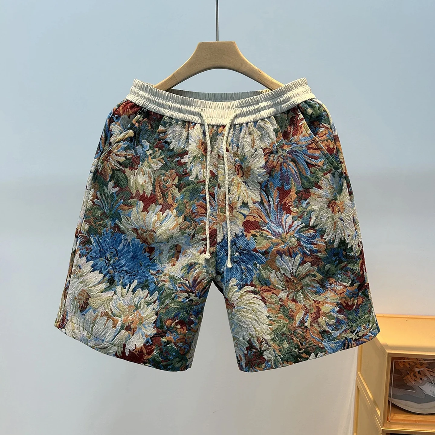 

Мужские шорты Hawaiian Beach Sle, повседневные, свободного кроя, из полиэфирного волокна, молодежные, для отдыха на природе, летняя одежда