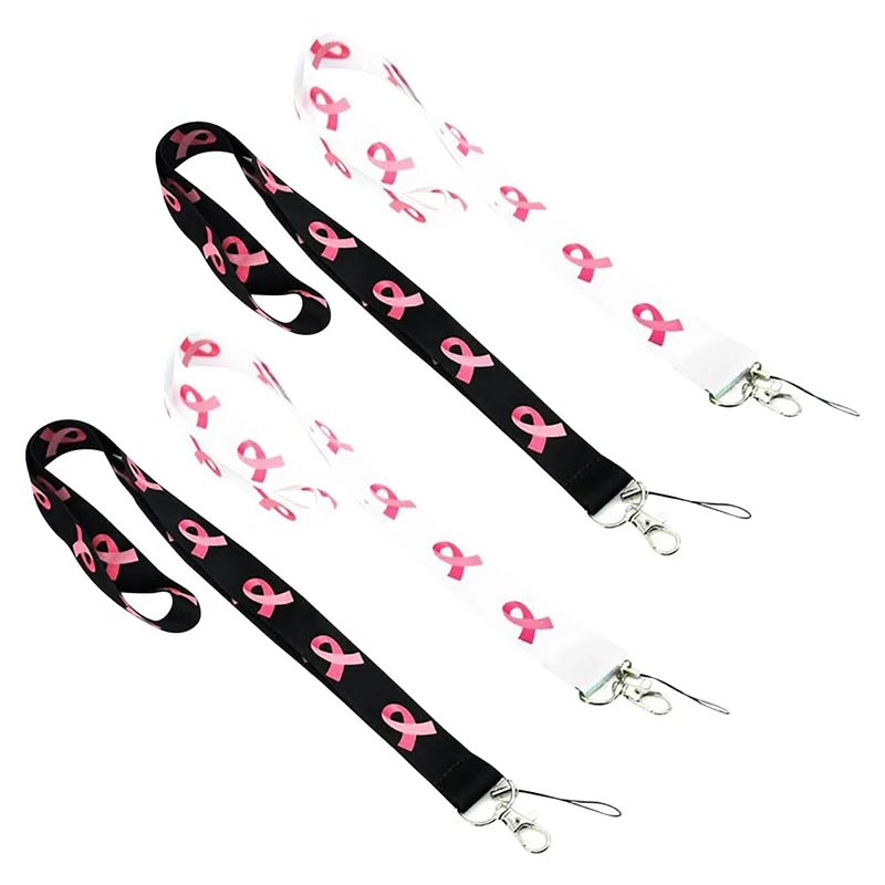 Цельный-ремешок-для-осведомленности-о-раке-молочной-железы-брелок-для-ключей-ремешки-с-лентой-держатель-для-бейджа-ремешки-длинный-шейный-ремешок-ремни