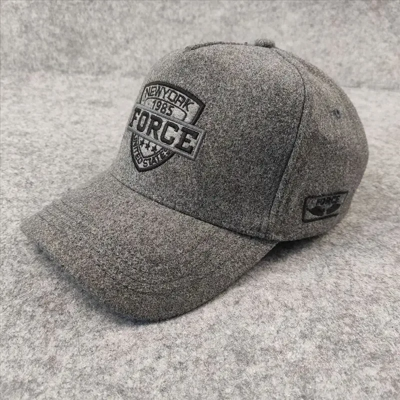 Unisex Autumn Winter New High Crown 5-Panel Baseball Cap Large Size Casual Hat