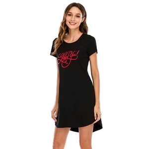 Sommer Plus -Größe weibliche Seide Süße Eis Cartoon Katze Katze Kurzarm Street um den Hals übergroße Kleid am Knierock 8 Hauptverkäufe Kurzkleid - №6