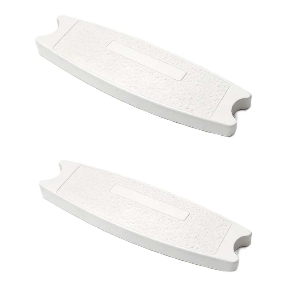 Swimming Pool Ladder Step Kit 3pcs White ABS Steps for 1.9 inch Round Ladder Rails Easy Install No Tools Needed