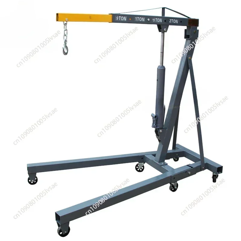 Folding hydraulic engine small crane 2 tons 3 tons car maintenance mobile crane small engine engine hanger