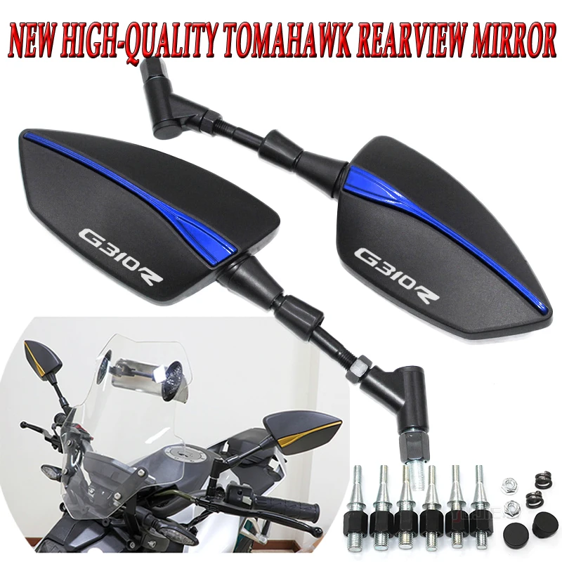 For BMW G310R Motorcycle Accessories, PremiumRearviewMirrors, side Mirrors,Tomahawk RearviewMirrors, universalRearview Mirrors