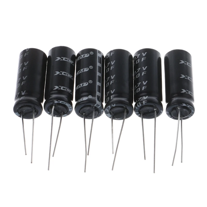 6x 2.7V 10F Cylindrical Super Farad Capacitor High Power Supercap 10x26mm