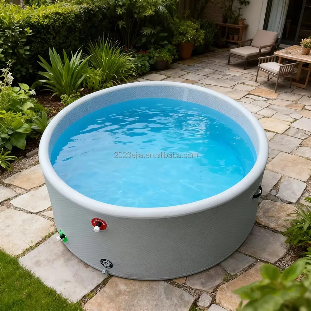 10 Minute Setup Drop Stitch Large Inflatable Swimming Pool Above Ground Pool with Pump for Backyard Outdoor Indoor Garden