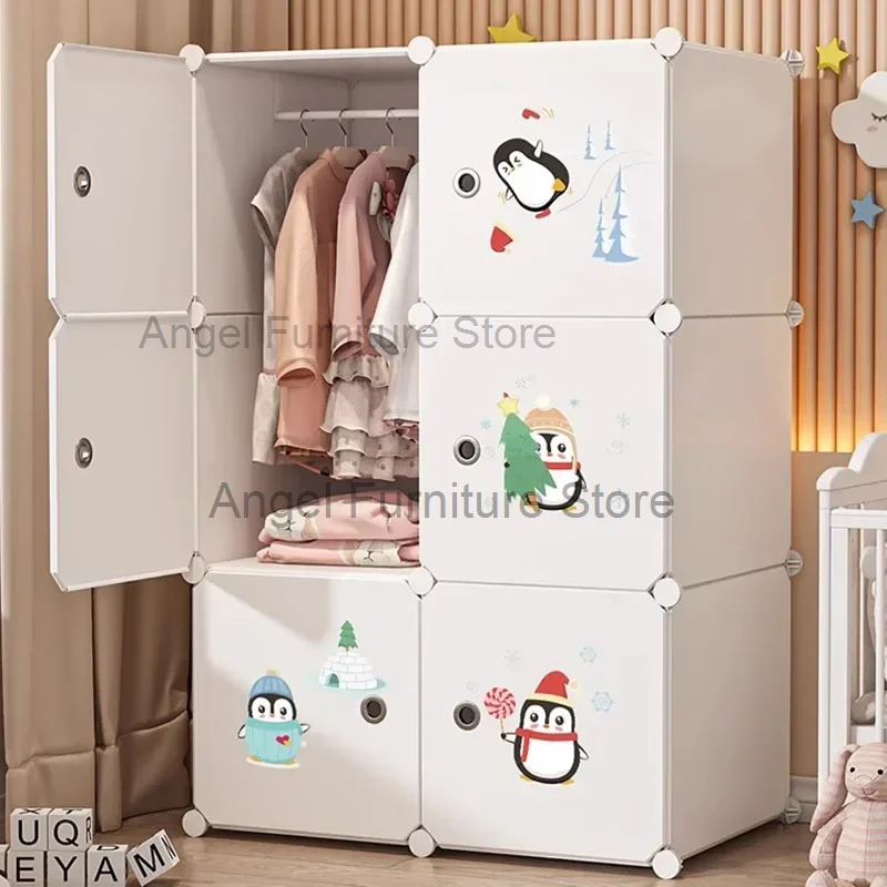 Kids Simple Wardrobe Partitions Organizer Bedroom Cupboard Closet Portable Display Cheap Small Garden Muebles Hotel Furniture