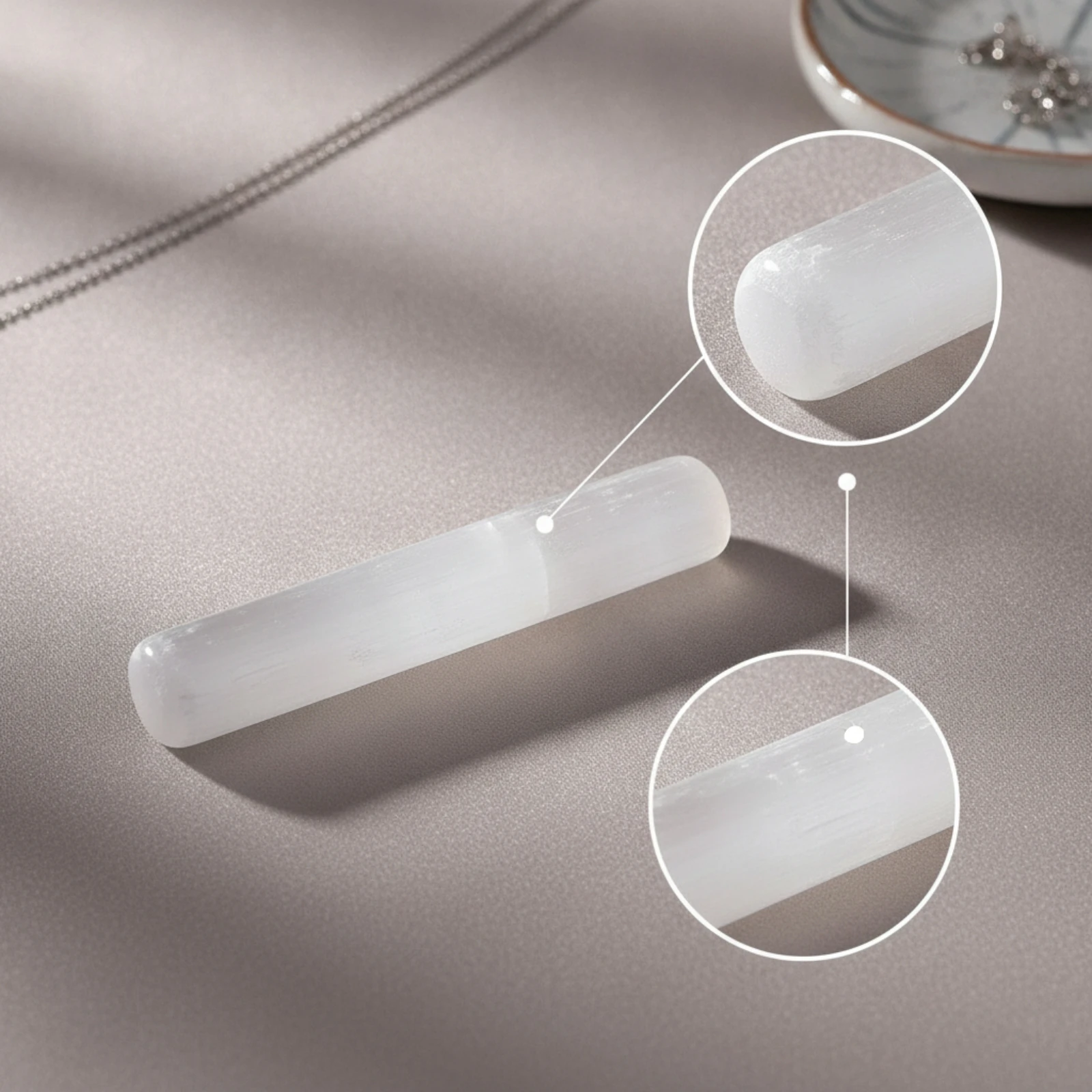 Soporte Minimalista para Exhibición de Pulseras, Soporte de Exhibición para Pulseras con Barra de Selenita, Elegante y Resistente para Propietarios de Boutiques, Decoración de Tocadores