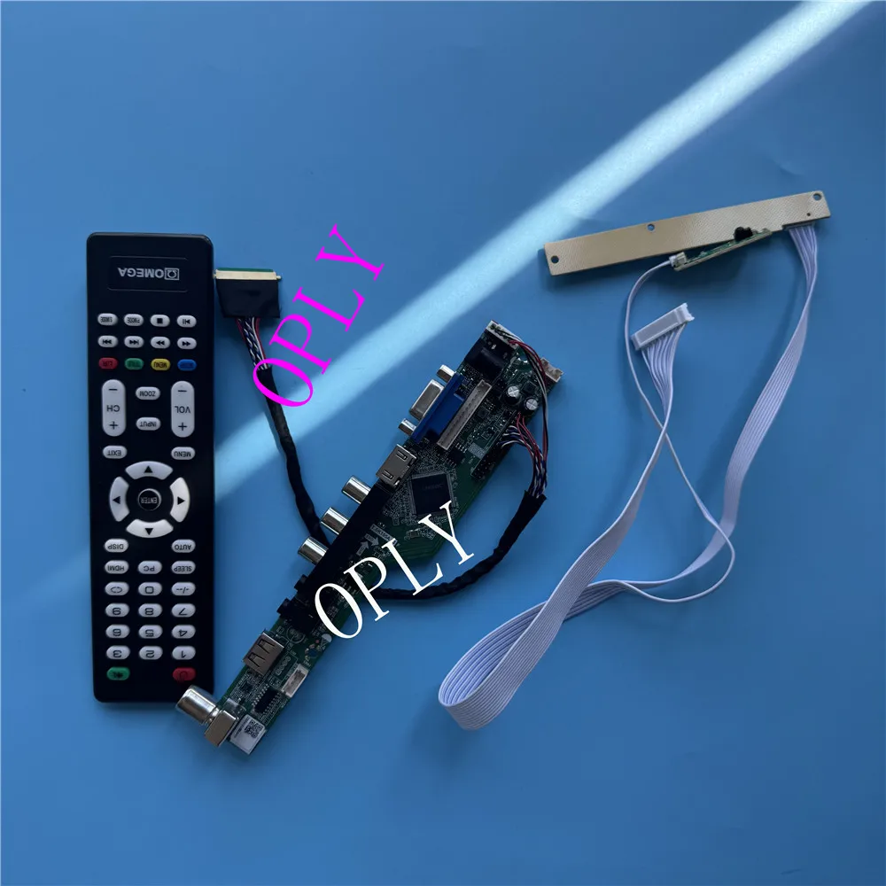 Kit VGA panel USB LED TV AV Audio for B156XW04 V5/V0/V1/V6 1366x768 40pin Display LVDS Screen HDMI LCD remote Controller board