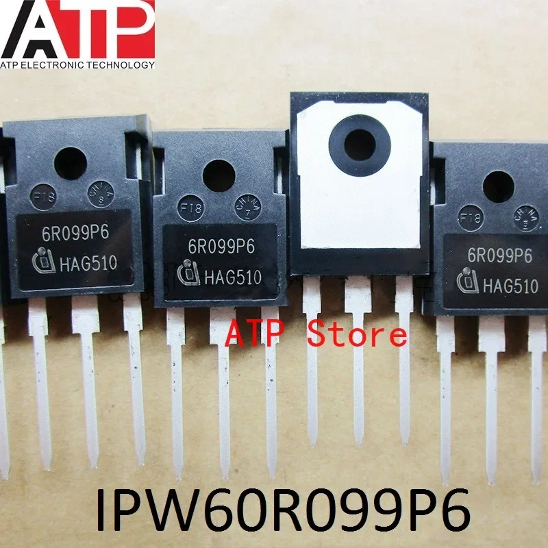 10PCS/LOT 100% New Imported Original IPW60R099P6 6R099P6 TO-247-3 Transistors MOSFET N-CH 600V 37.9A