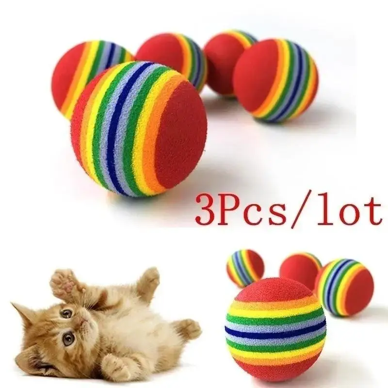 Pelotas de Arcoíris Juguete Espuma para Mascotas - imagen 4