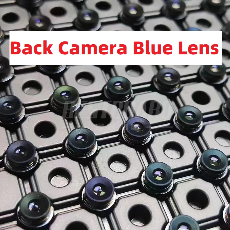 Lente azul trasera de repuesto para iPhone 7, 8, Plus, X, XS, XR, XSM, 11, 12, 13, 14, 15, Pro, Max, Mini, pieza de reparación de cámara trasera 4