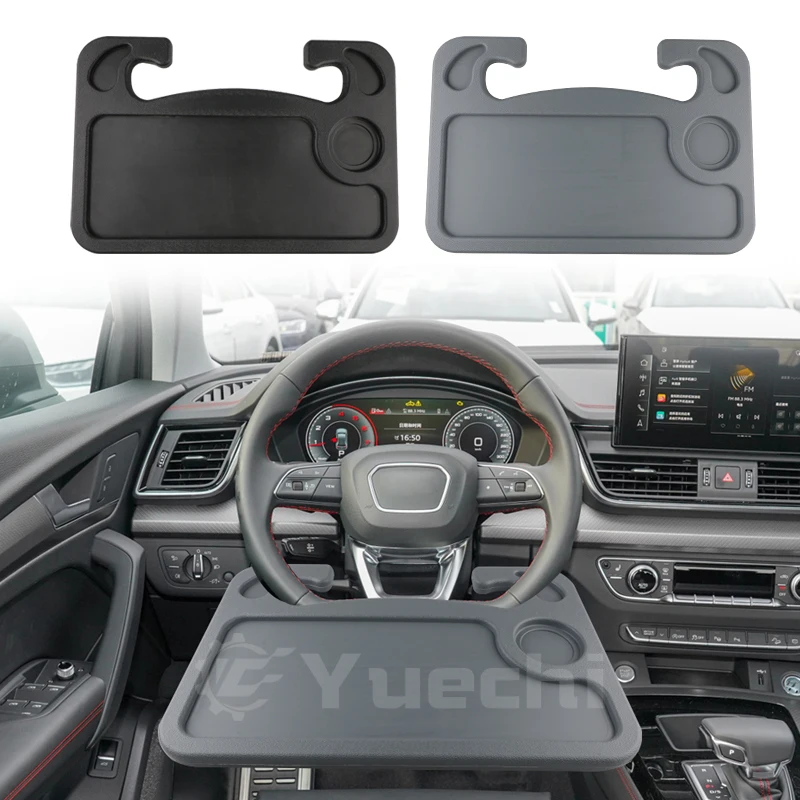 Portable Universal Car Steering Wheel Desk ABS Auto Table Tray for Eating Dining Laptop Work Food Convenient Car Dining Tray