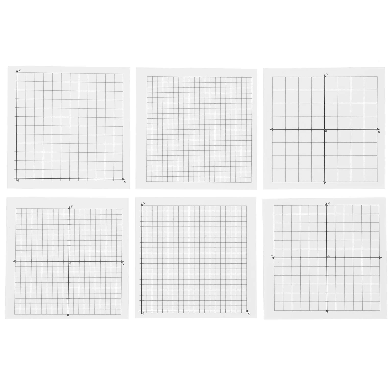 6 Pcs Graph Paper Sticky Notepads Mini Graph Pads Adhesive Grid Notepad Lined Grid For Office School Math Supplies