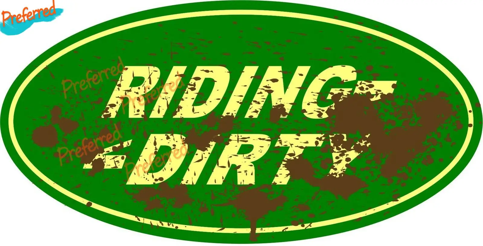 Riding Dirty - Spoof Fun - 4 X 4 Style Motorsport Vinyl Stickers Decal High Quality KK Vinyl Cover Scratches Waterproof