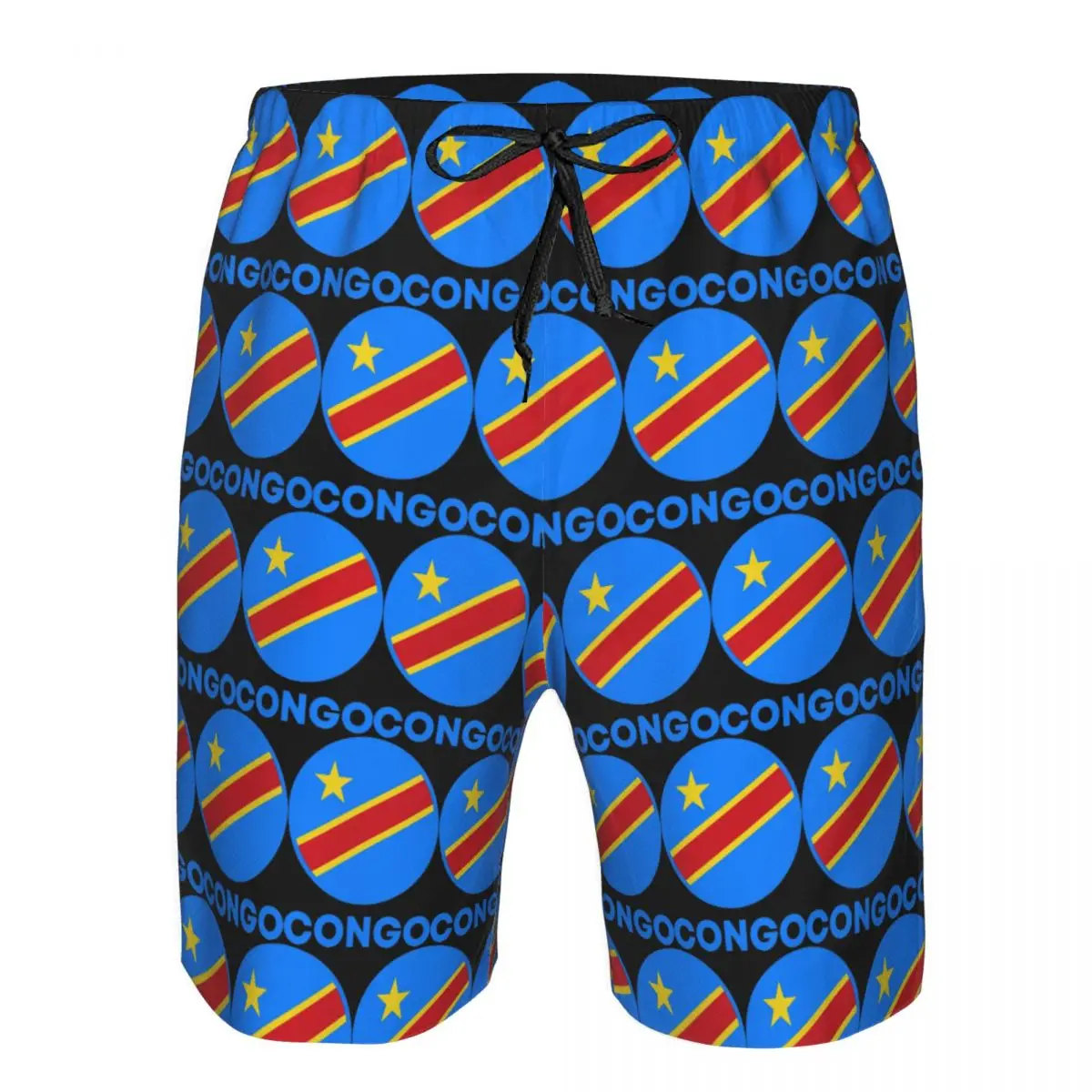 

Flag Of Congo Kinshasa Flag Of Zaire (1) Trunks Beach Board Shorts Casual Quick Dry Swimming Summer Men Pants