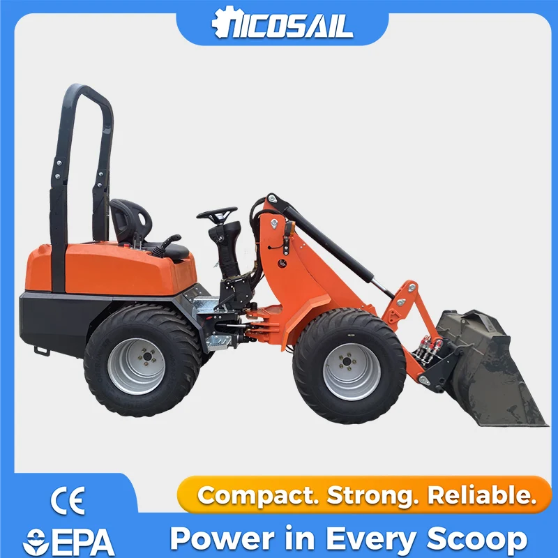 

Nicosail Mini Telescopic Loader CE Approved Durable Equipment Flexible Maneuverability for Farm