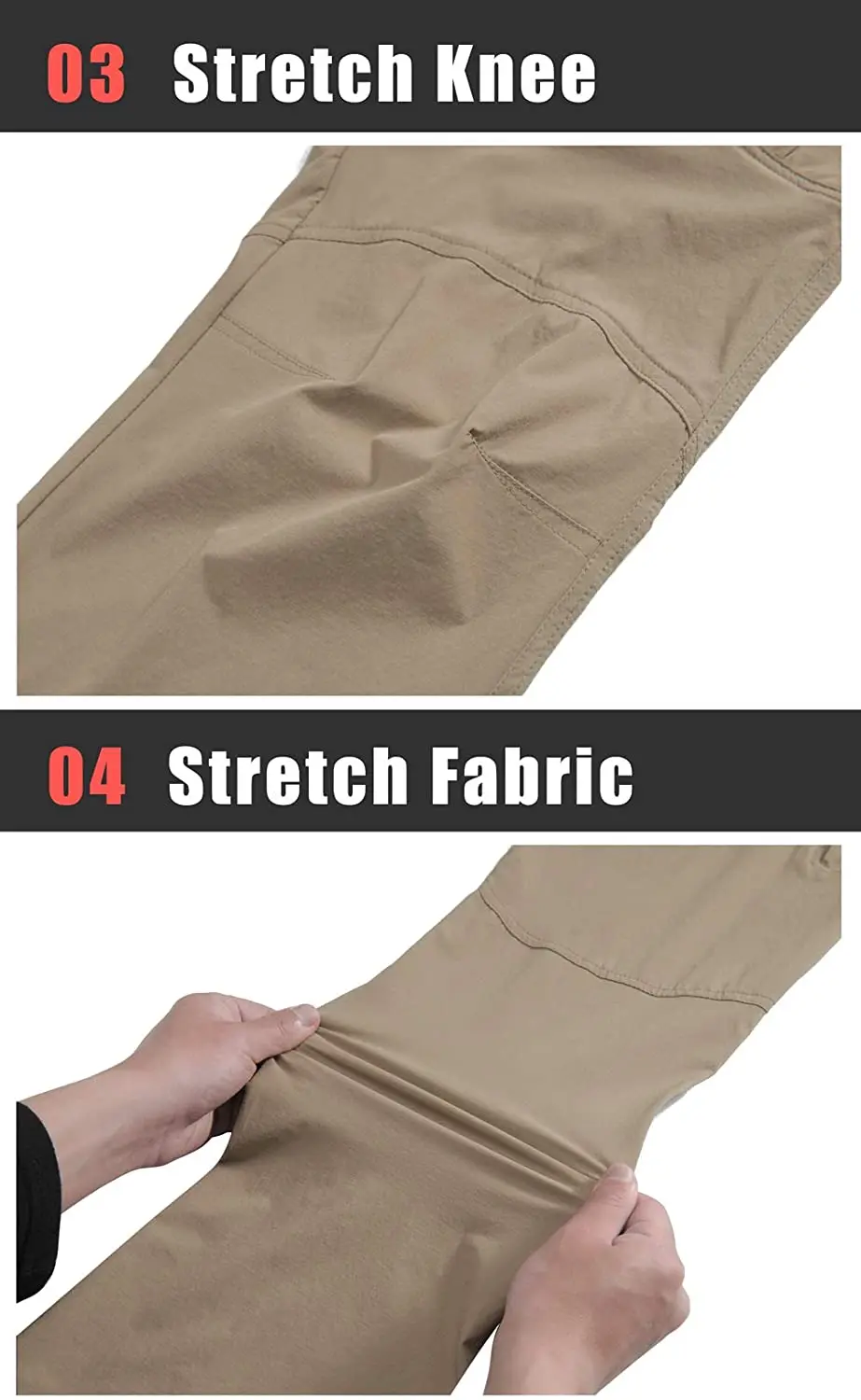 TACVASEN Summer Lightweight Trousers Mens Fishing Pants Outdoor Hiking Nylon Quick Dry Pockets Cargo Pants Casual Work Trousers 23 Sad6b662e36894103b8f7fb876fc418afs