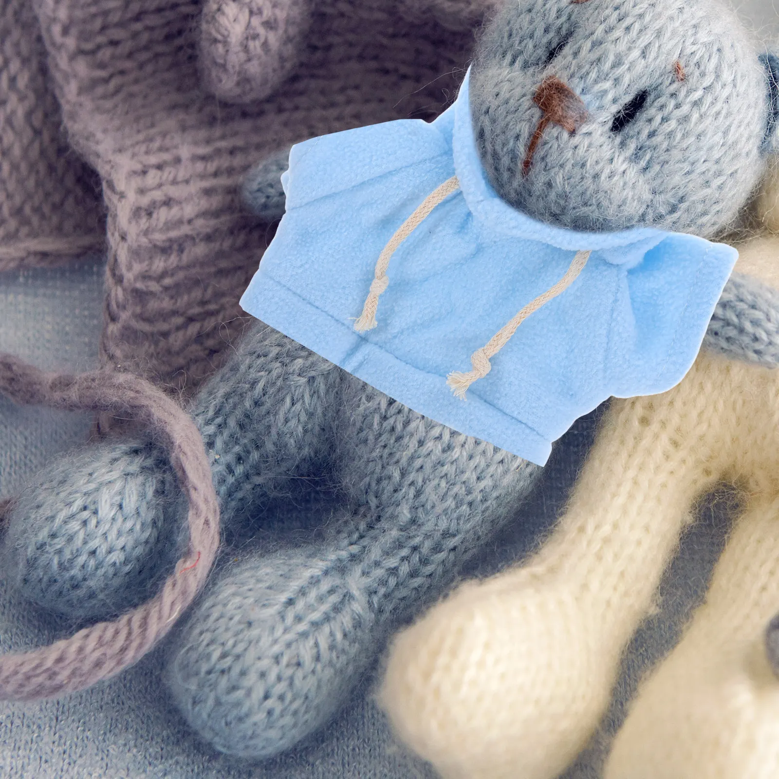 

Mini Soft Fabric Bear Clothes Replacement Cute Lovely Hoodie 30Cm Stuffed Costume Decoration Lovely Hoodie Decor